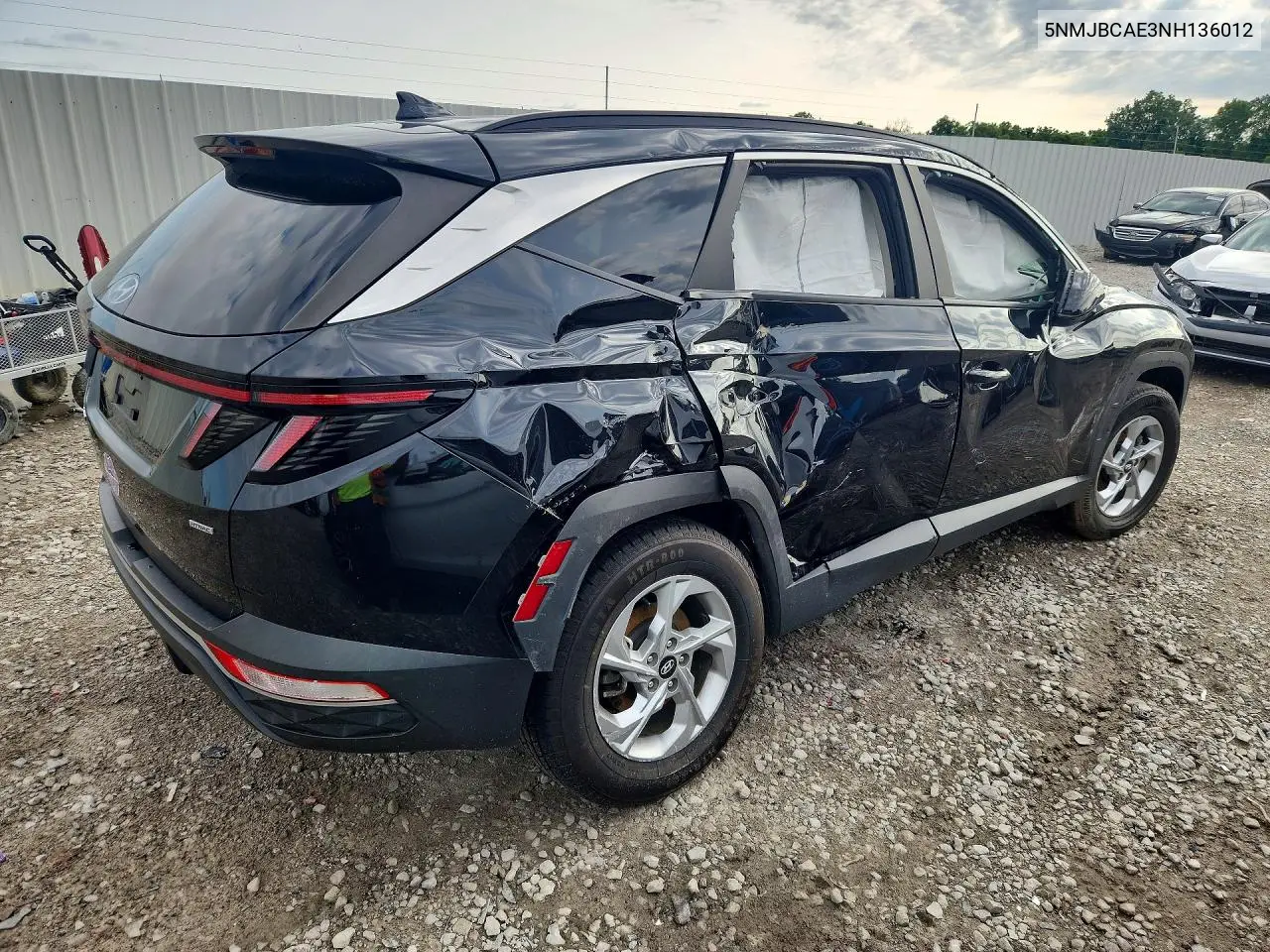 2022 Hyundai Tucson Sel VIN: 5NMJBCAE3NH136012 Lot: 61619806