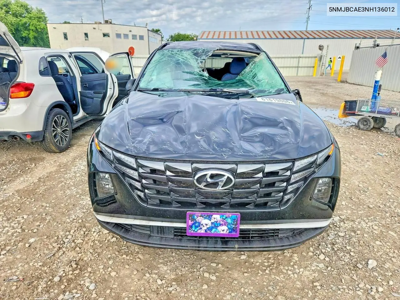 2022 Hyundai Tucson Sel VIN: 5NMJBCAE3NH136012 Lot: 61619806