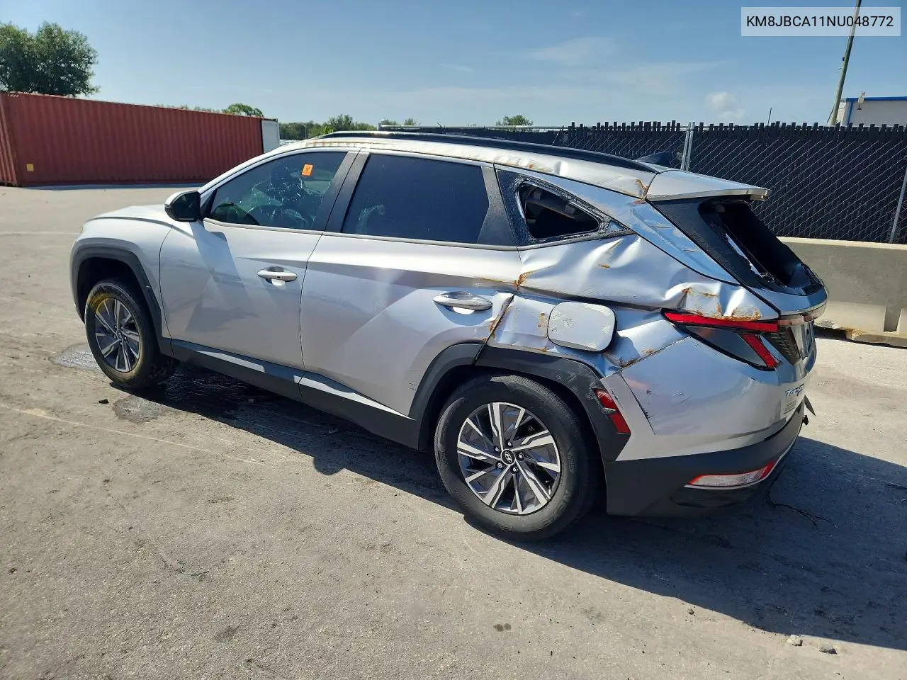 2022 Hyundai Tucson Blue VIN: KM8JBCA11NU048772 Lot: 62015676