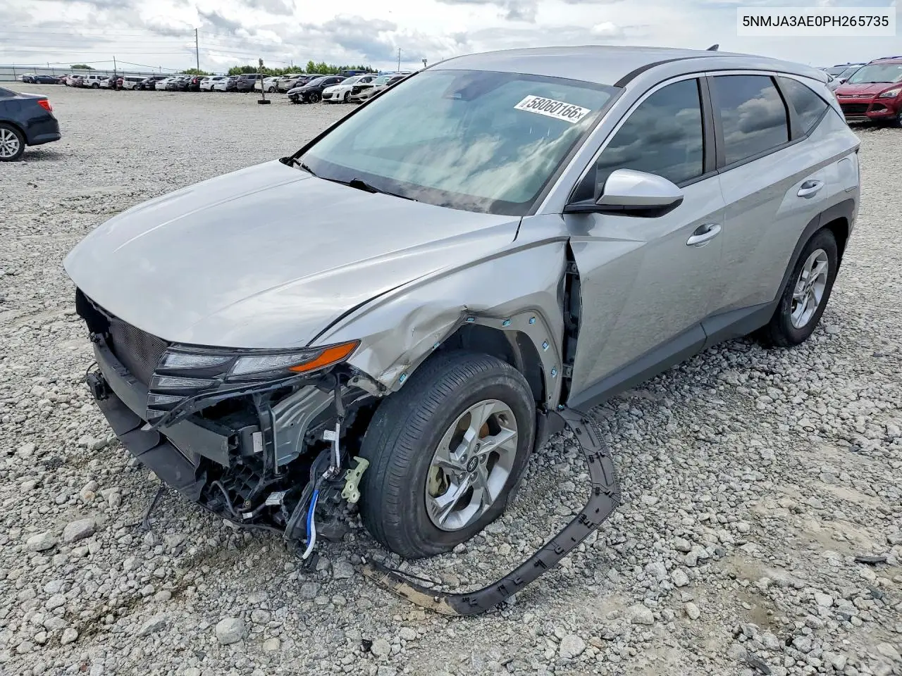 2023 Hyundai Tucson Se VIN: 5NMJA3AE0PH265735 Lot: 58060166