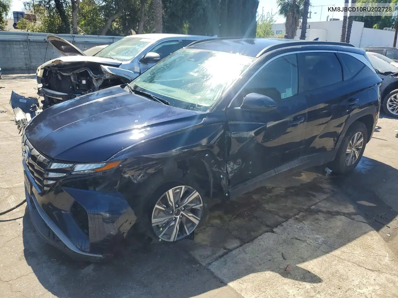KM8JBCD10RU202728 2024 Hyundai Tucson Hybrid Blue