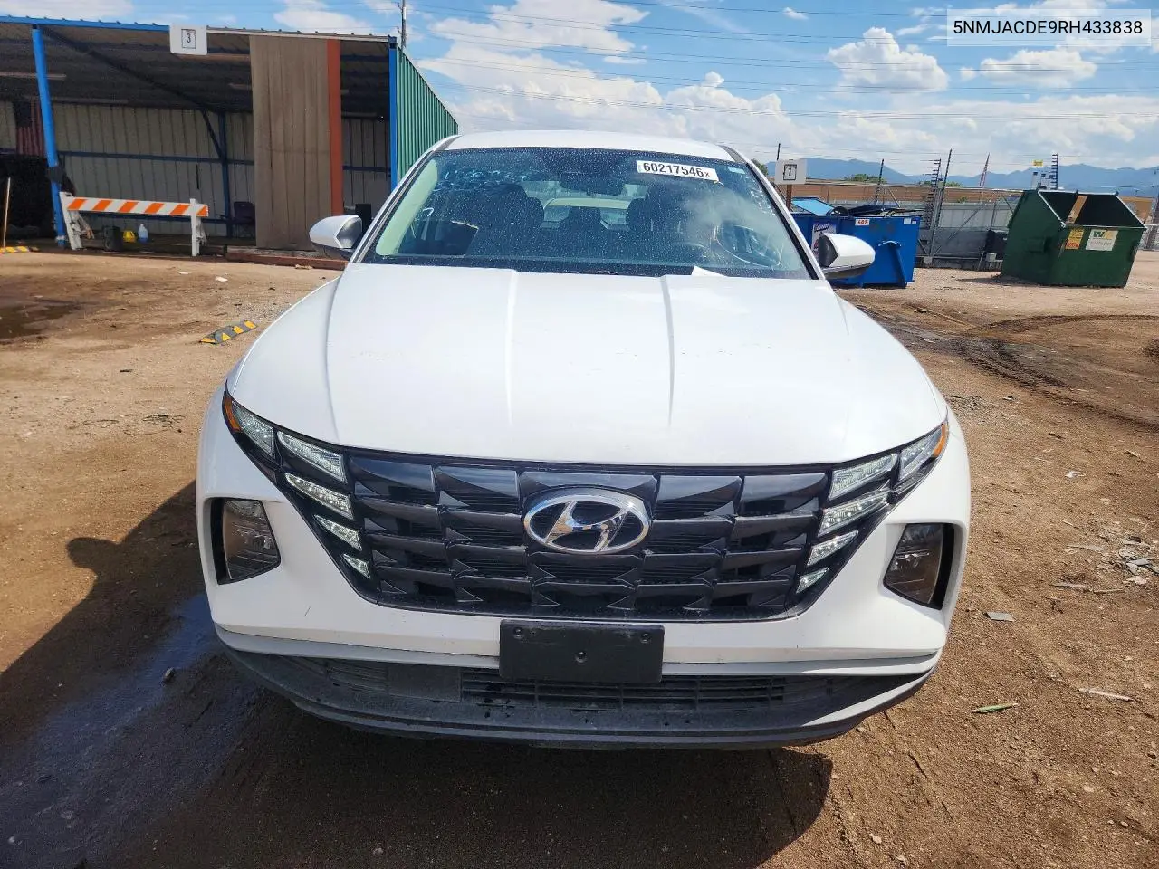 2024 Hyundai Tucson Se VIN: 5NMJACDE9RH433838 Lot: 60217546