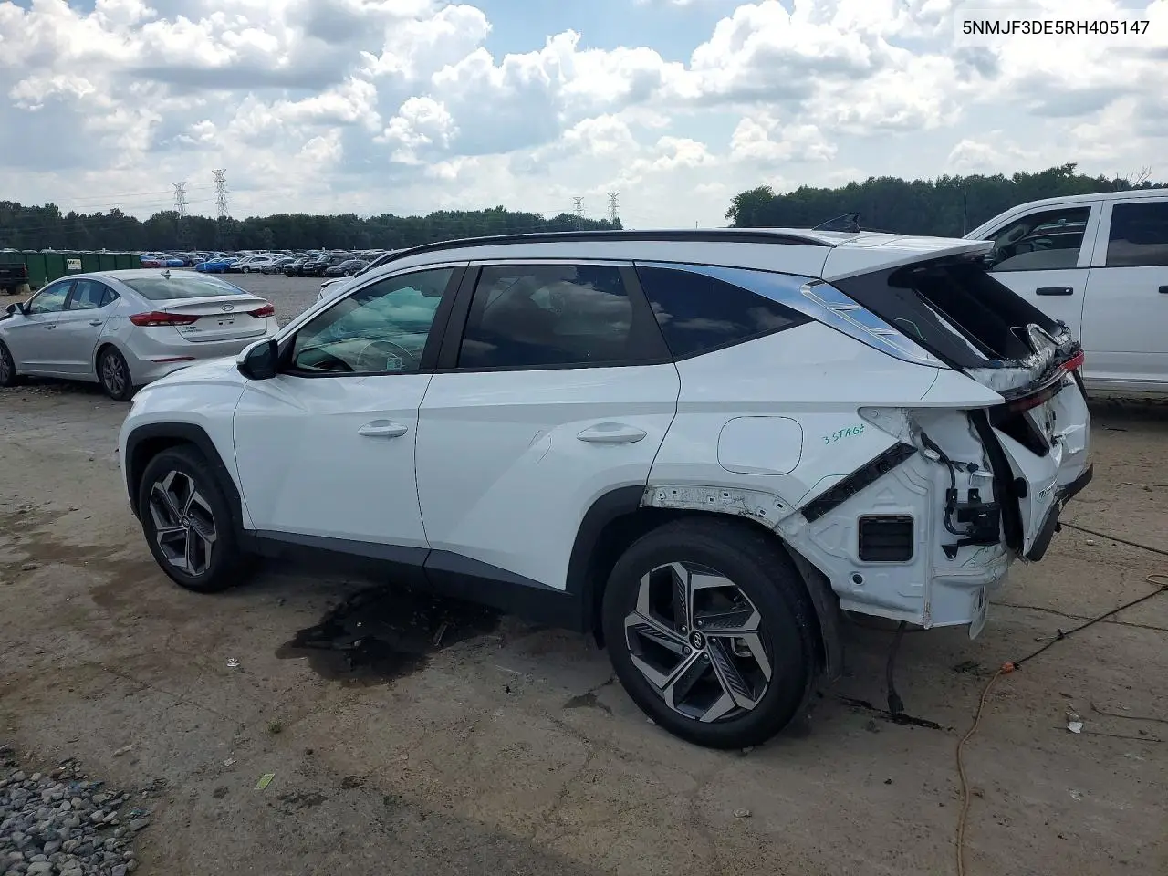 2024 Hyundai Tucson Sel VIN: 5NMJF3DE5RH405147 Lot: 60827736