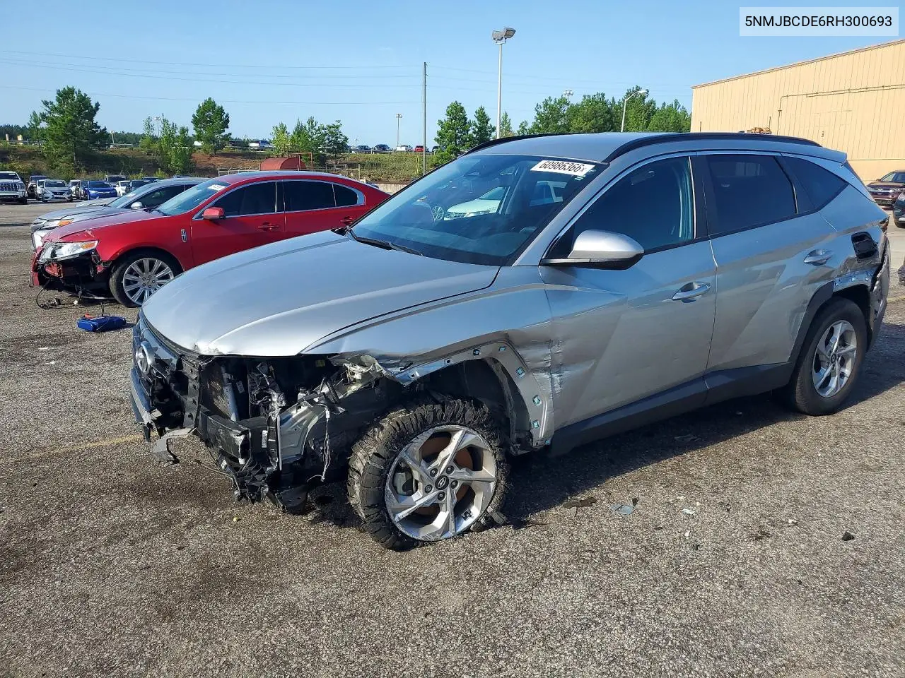 2024 Hyundai Tucson Sel VIN: 5NMJBCDE6RH300693 Lot: 60986366