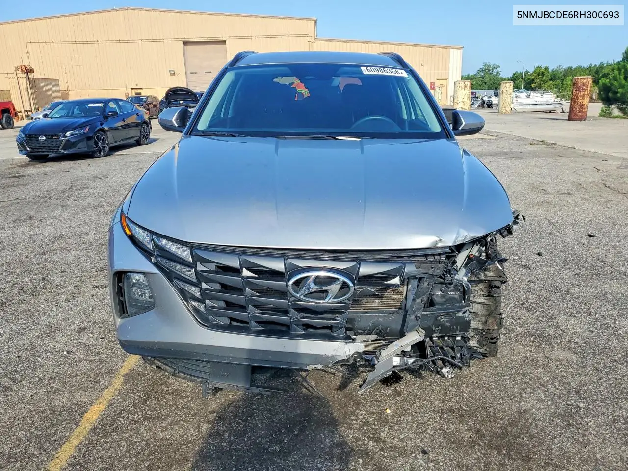 2024 Hyundai Tucson Sel VIN: 5NMJBCDE6RH300693 Lot: 60986366