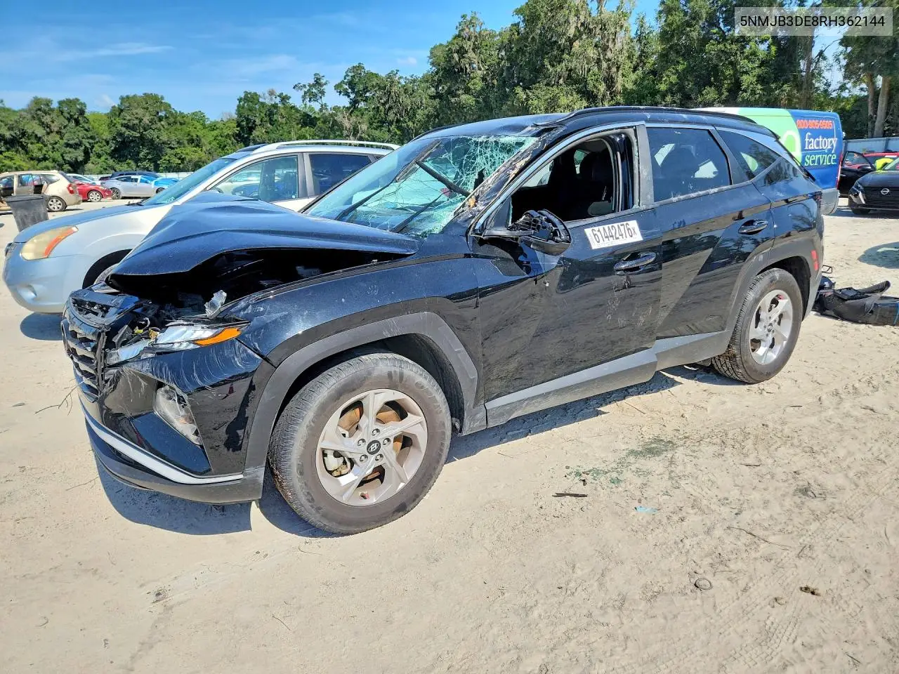 2024 Hyundai Tucson Sel VIN: 5NMJB3DE8RH362144 Lot: 61442476