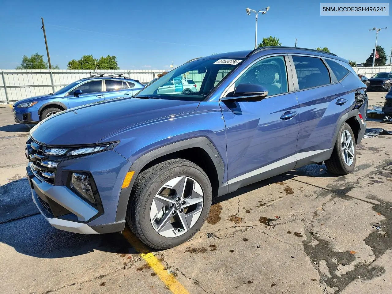 2025 Hyundai Tucson Sel VIN: 5NMJCCDE3SH496241 Lot: 61520156