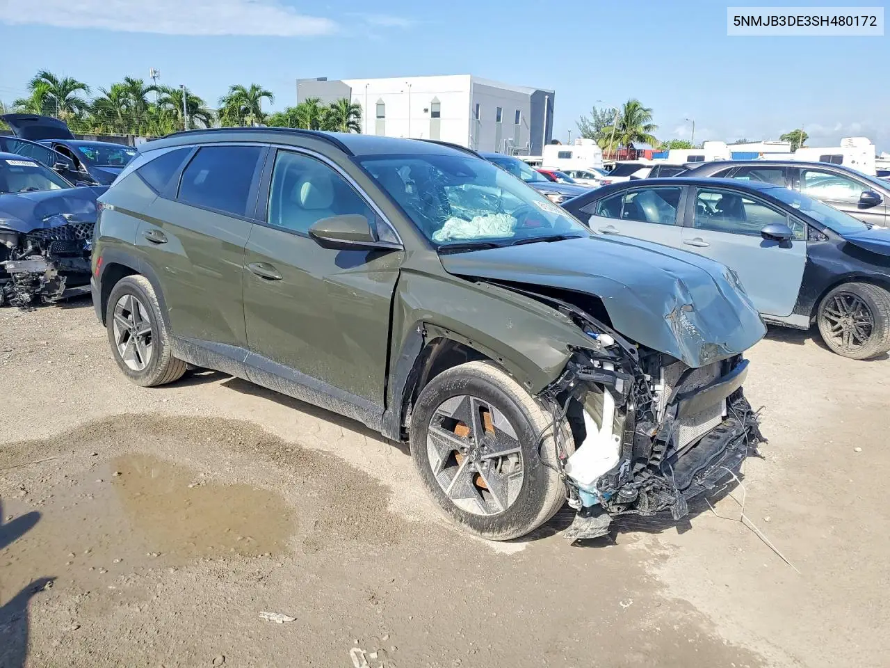 2025 Hyundai Tucson Sel VIN: 5NMJB3DE3SH480172 Lot: 61576666