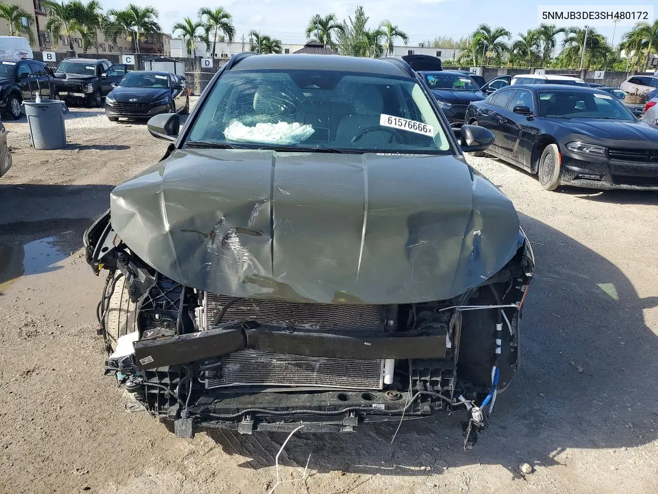 2025 Hyundai Tucson Sel VIN: 5NMJB3DE3SH480172 Lot: 61576666