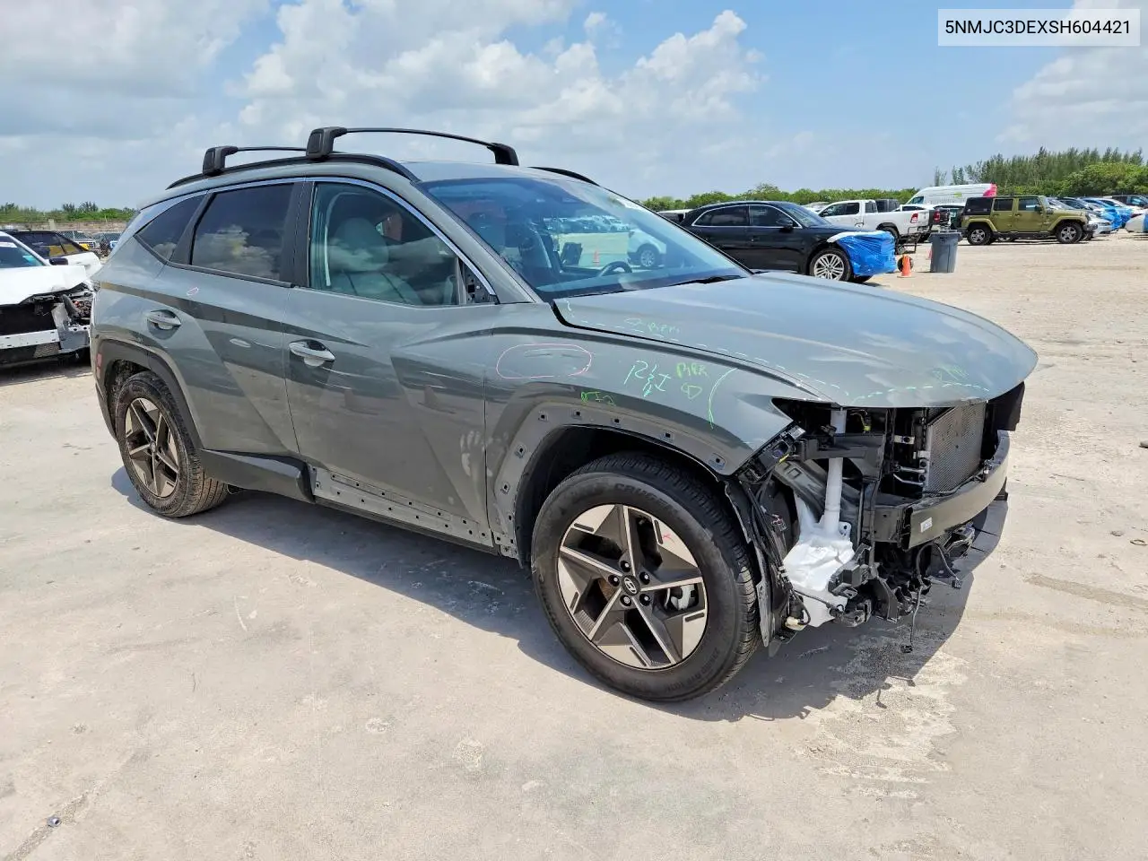 2025 Hyundai Tucson Sel VIN: 5NMJC3DEXSH604421 Lot: 61588416