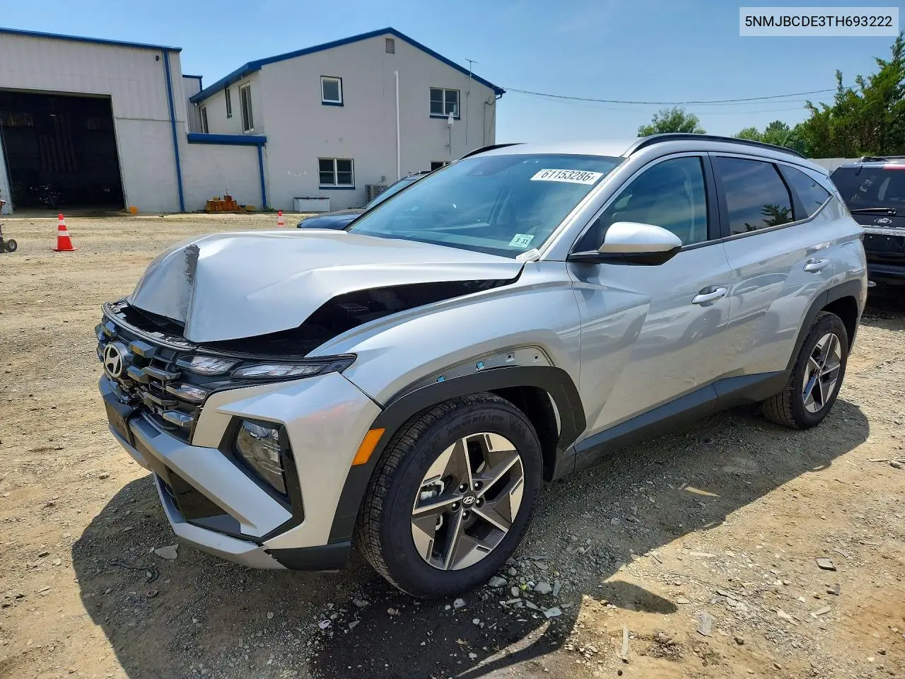 2026 Hyundai Tucson Sel VIN: 5NMJBCDE3TH693222 Lot: 61153286