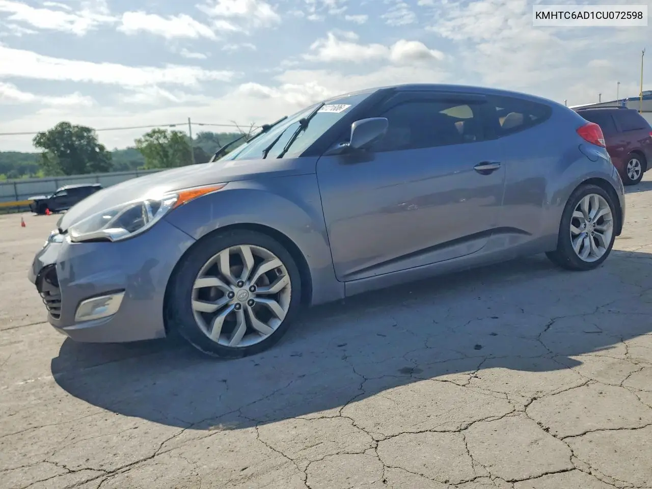 2012 Hyundai Veloster Base VIN: KMHTC6AD1CU072598 Lot: 54121806