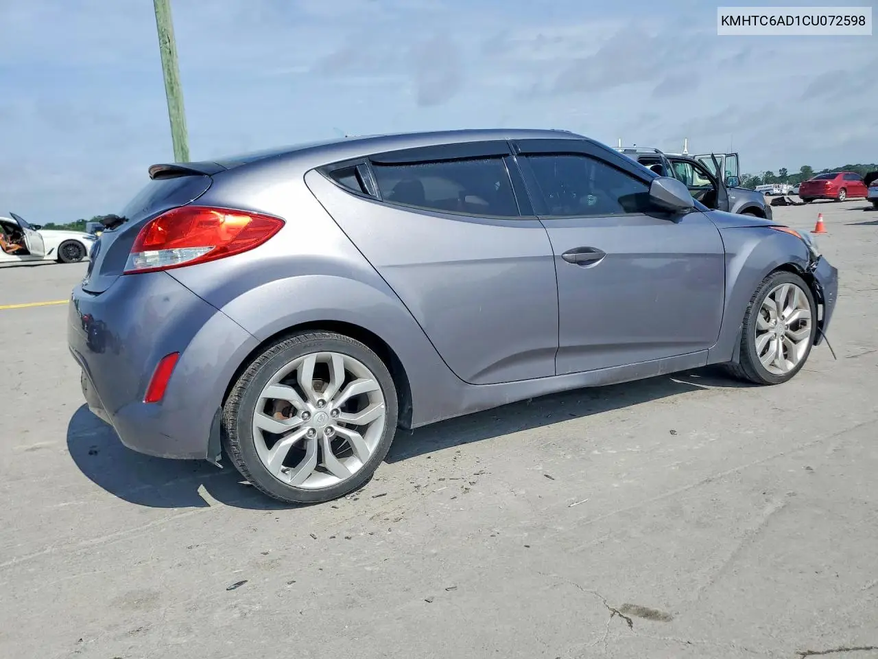 2012 Hyundai Veloster Base VIN: KMHTC6AD1CU072598 Lot: 54121806