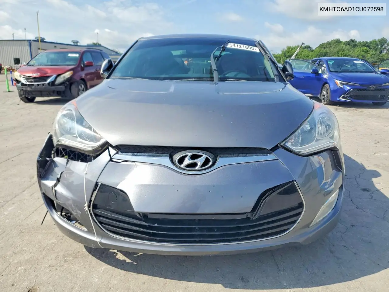 2012 Hyundai Veloster Base VIN: KMHTC6AD1CU072598 Lot: 54121806
