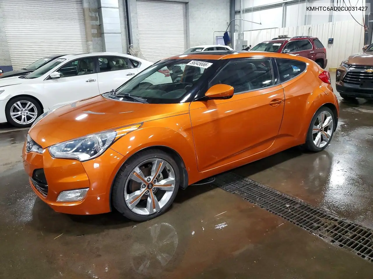 2012 Hyundai Veloster Base VIN: KMHTC6AD0CU031427 Lot: 56045666