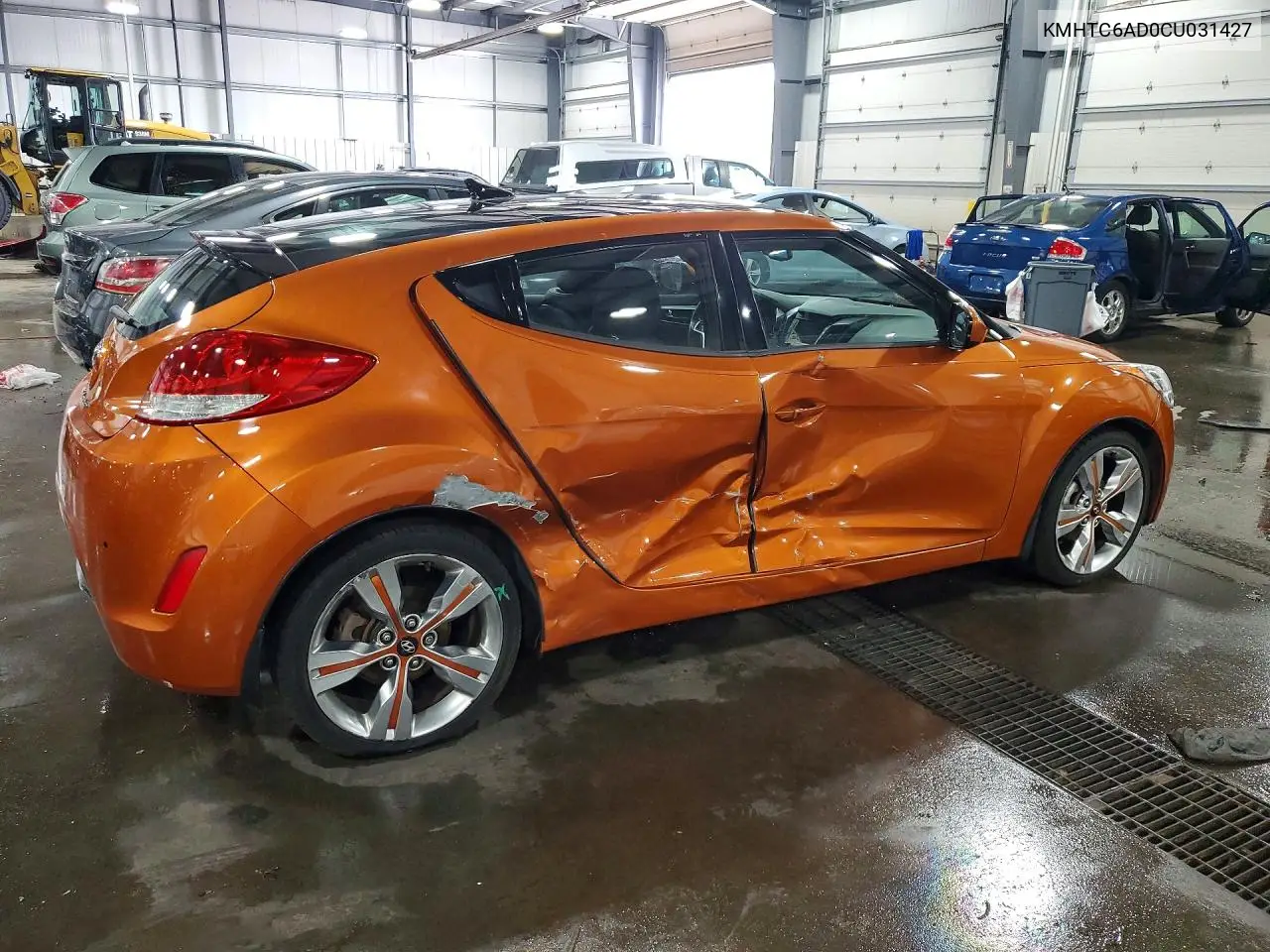 2012 Hyundai Veloster Base VIN: KMHTC6AD0CU031427 Lot: 56045666