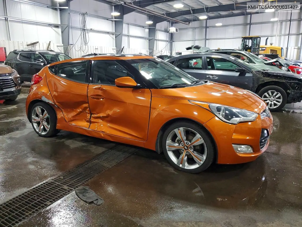 2012 Hyundai Veloster Base VIN: KMHTC6AD0CU031427 Lot: 56045666