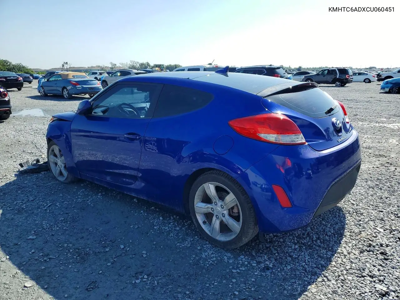 2012 Hyundai Veloster Base VIN: KMHTC6ADXCU060451 Lot: 59151506