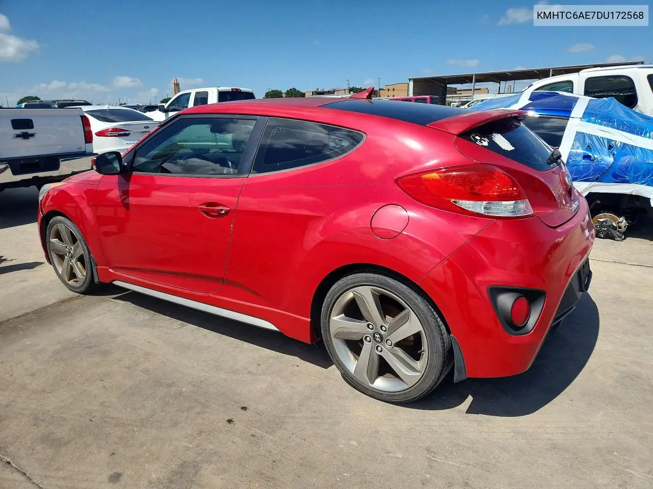 2013 Hyundai Veloster Turbo VIN: KMHTC6AE7DU172568 Lot: 59323436