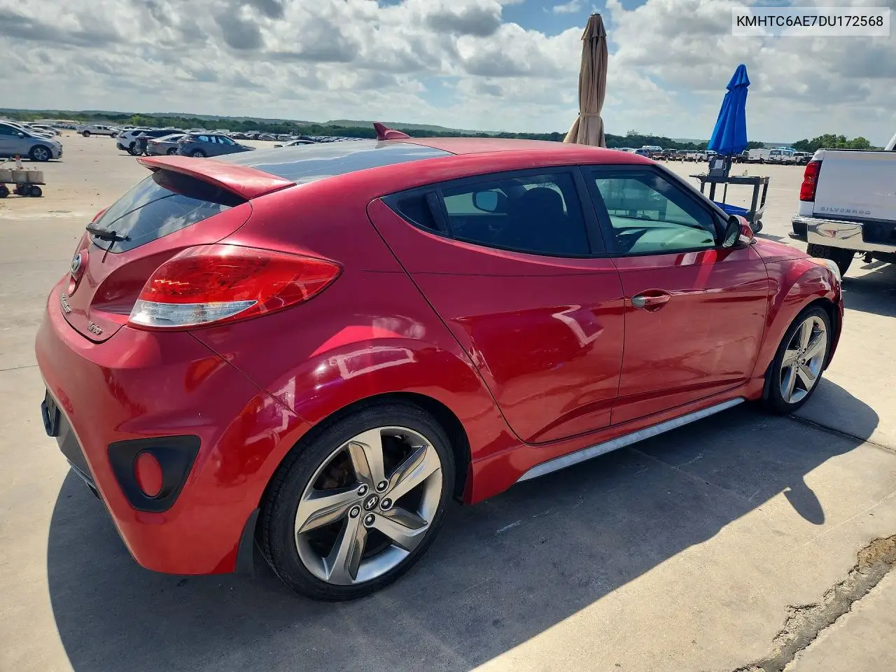 2013 Hyundai Veloster Turbo VIN: KMHTC6AE7DU172568 Lot: 59323436