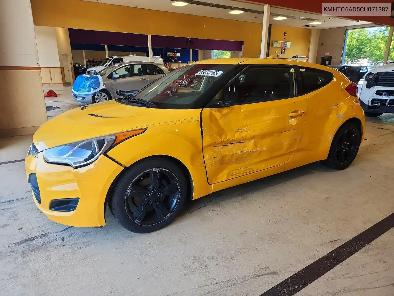 2012 Hyundai Veloster Base VIN: KMHTC6AD5CU071387 Lot: 59673266
