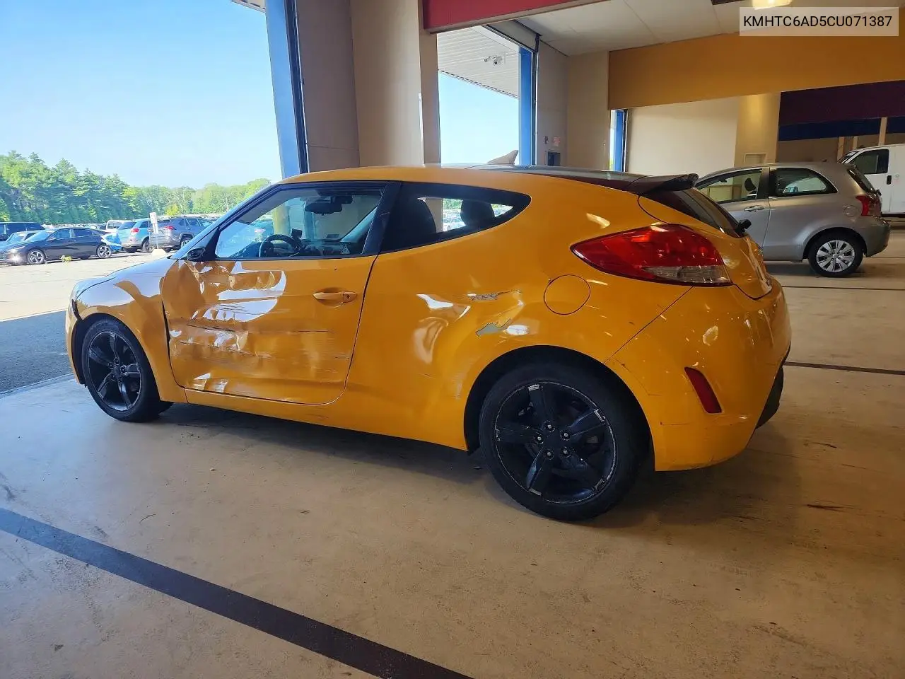 2012 Hyundai Veloster Base VIN: KMHTC6AD5CU071387 Lot: 59673266