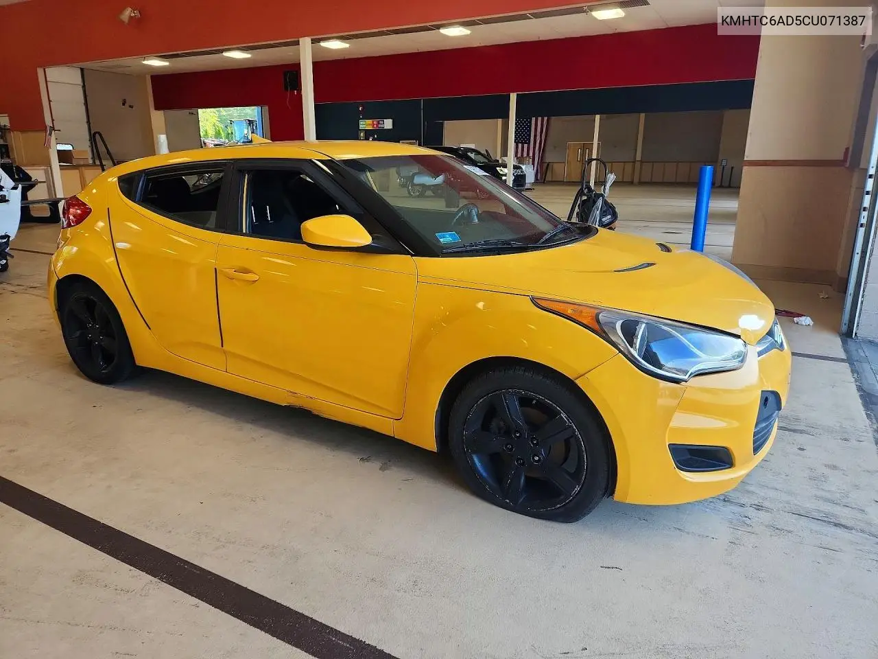 2012 Hyundai Veloster Base VIN: KMHTC6AD5CU071387 Lot: 59673266