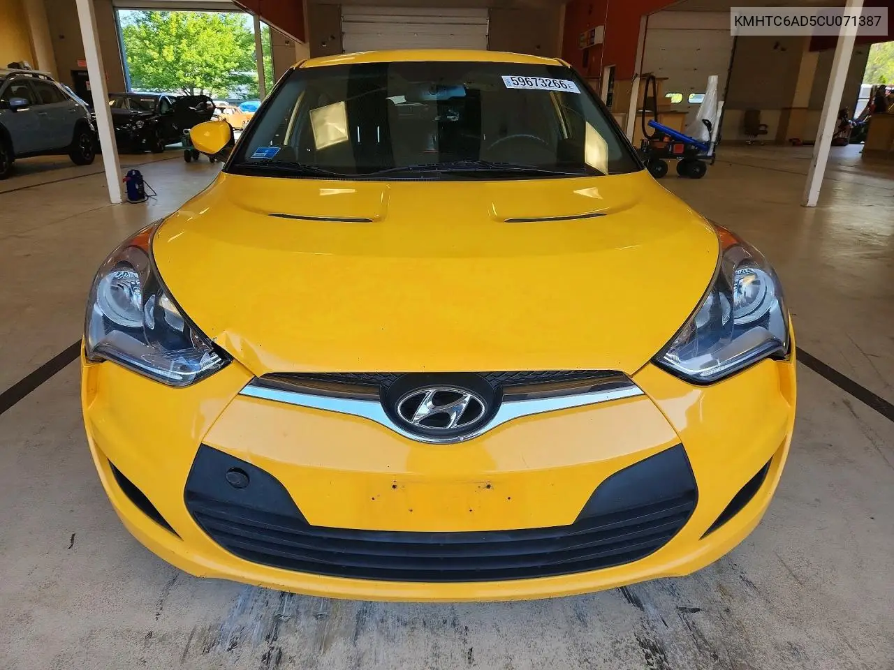 2012 Hyundai Veloster Base VIN: KMHTC6AD5CU071387 Lot: 59673266