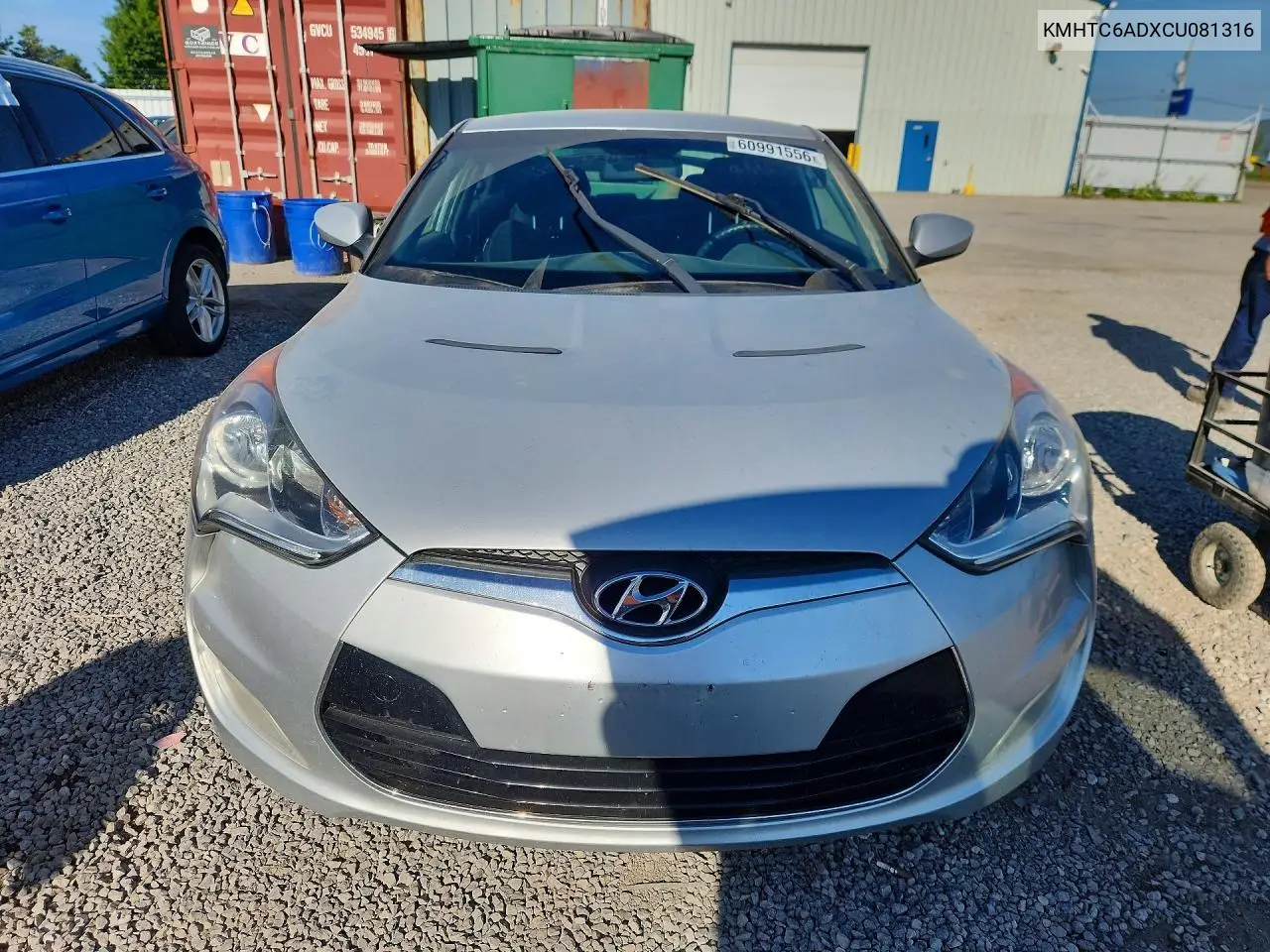 2012 Hyundai Veloster Base VIN: KMHTC6ADXCU081316 Lot: 60991556