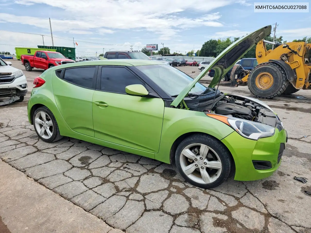 2012 Hyundai Veloster VIN: KMHTC6AD6CU027088 Lot: 61486756