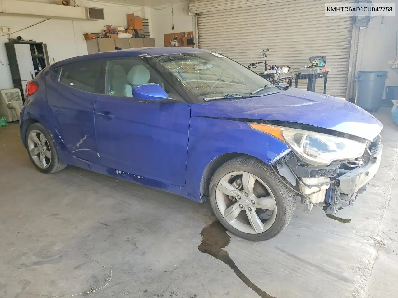 2012 Hyundai Veloster Base VIN: KMHTC6AD1CU042758 Lot: 85618675