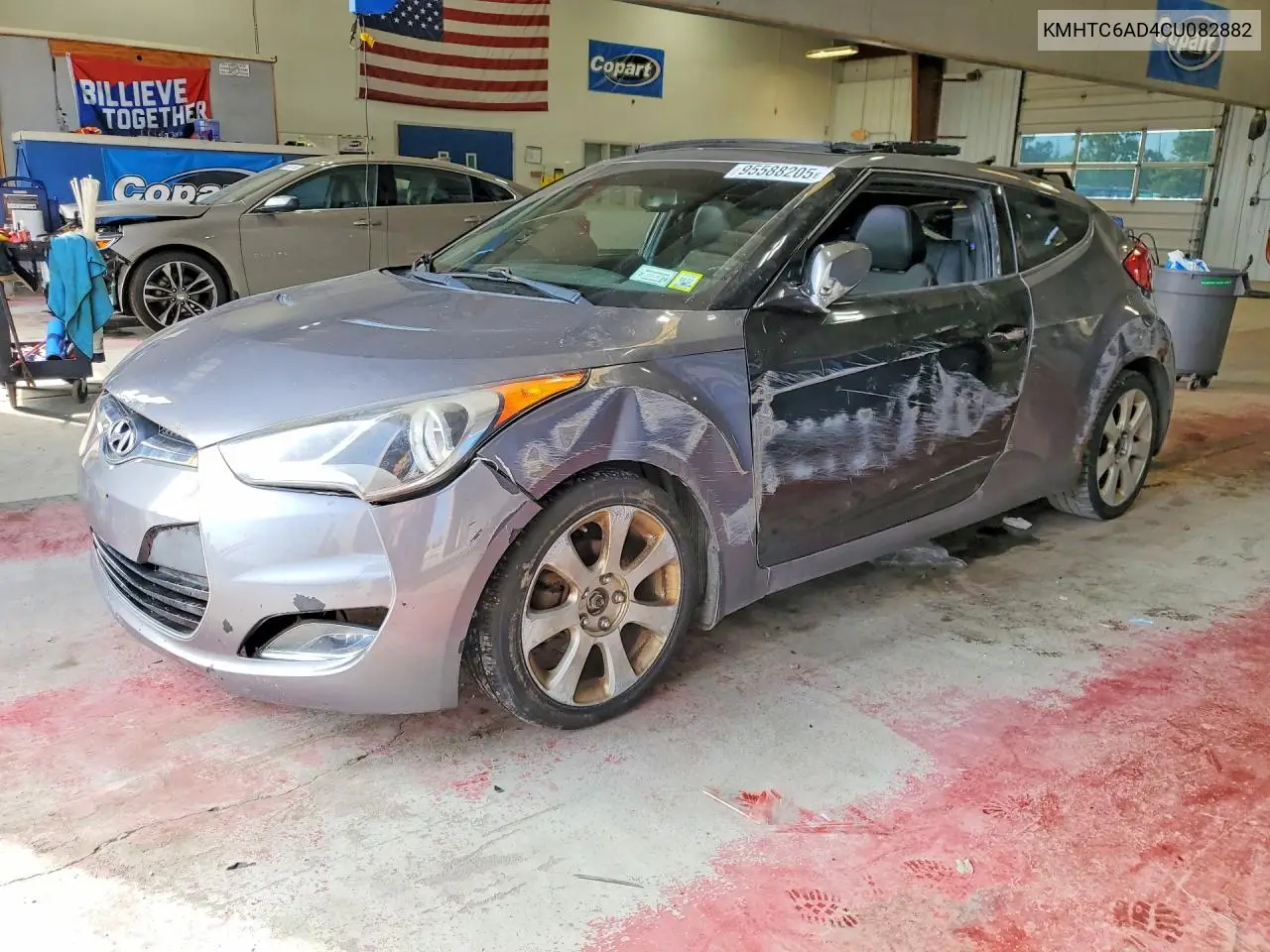 2012 Hyundai Veloster Base VIN: KMHTC6AD4CU082882 Lot: 95588205