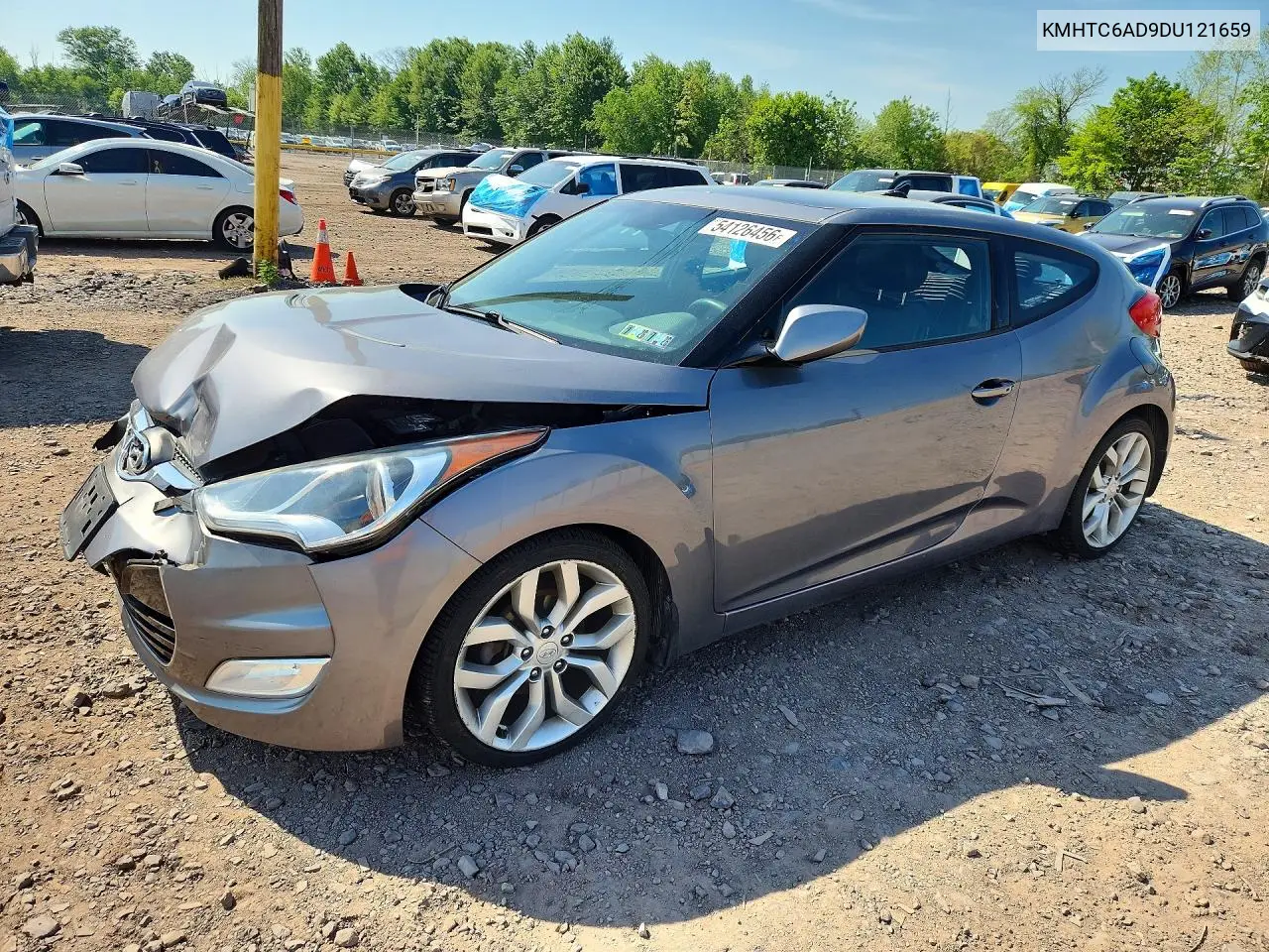 2013 Hyundai Veloster VIN: KMHTC6AD9DU121659 Lot: 54126456
