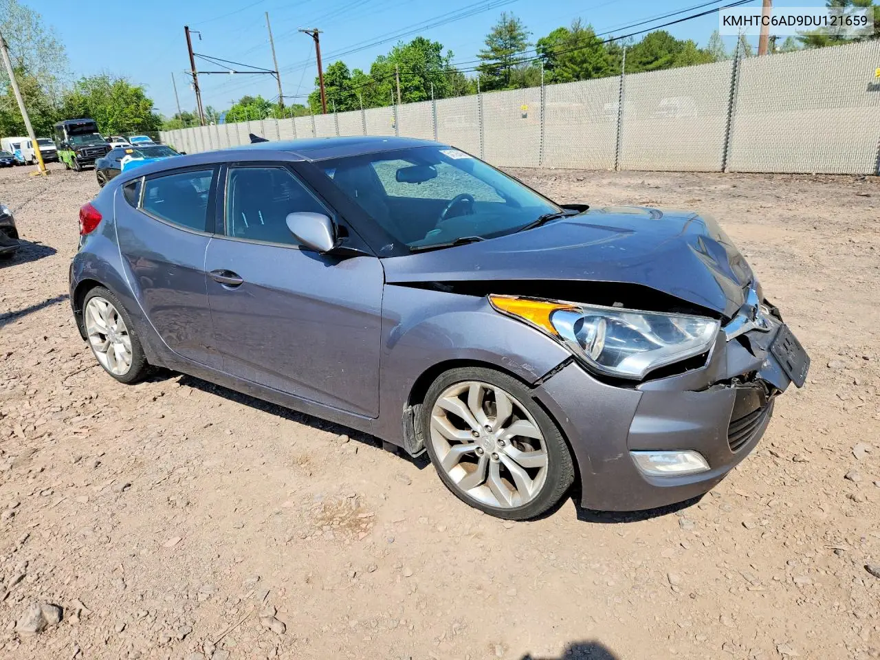 2013 Hyundai Veloster VIN: KMHTC6AD9DU121659 Lot: 54126456