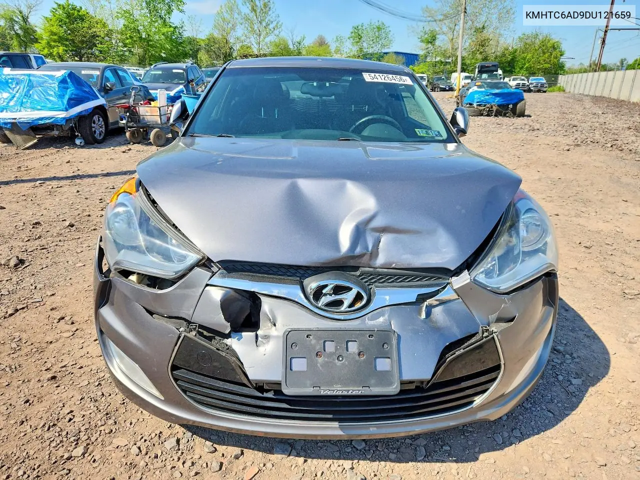 2013 Hyundai Veloster VIN: KMHTC6AD9DU121659 Lot: 54126456