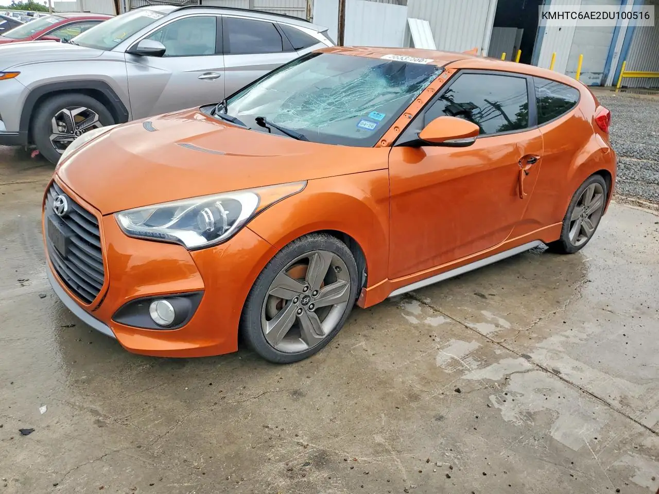 2013 Hyundai Veloster Turbo VIN: KMHTC6AE2DU100516 Lot: 56537886