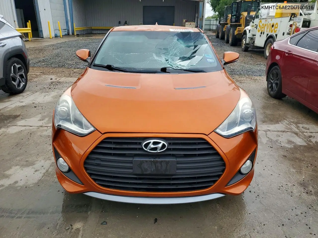 2013 Hyundai Veloster Turbo VIN: KMHTC6AE2DU100516 Lot: 56537886
