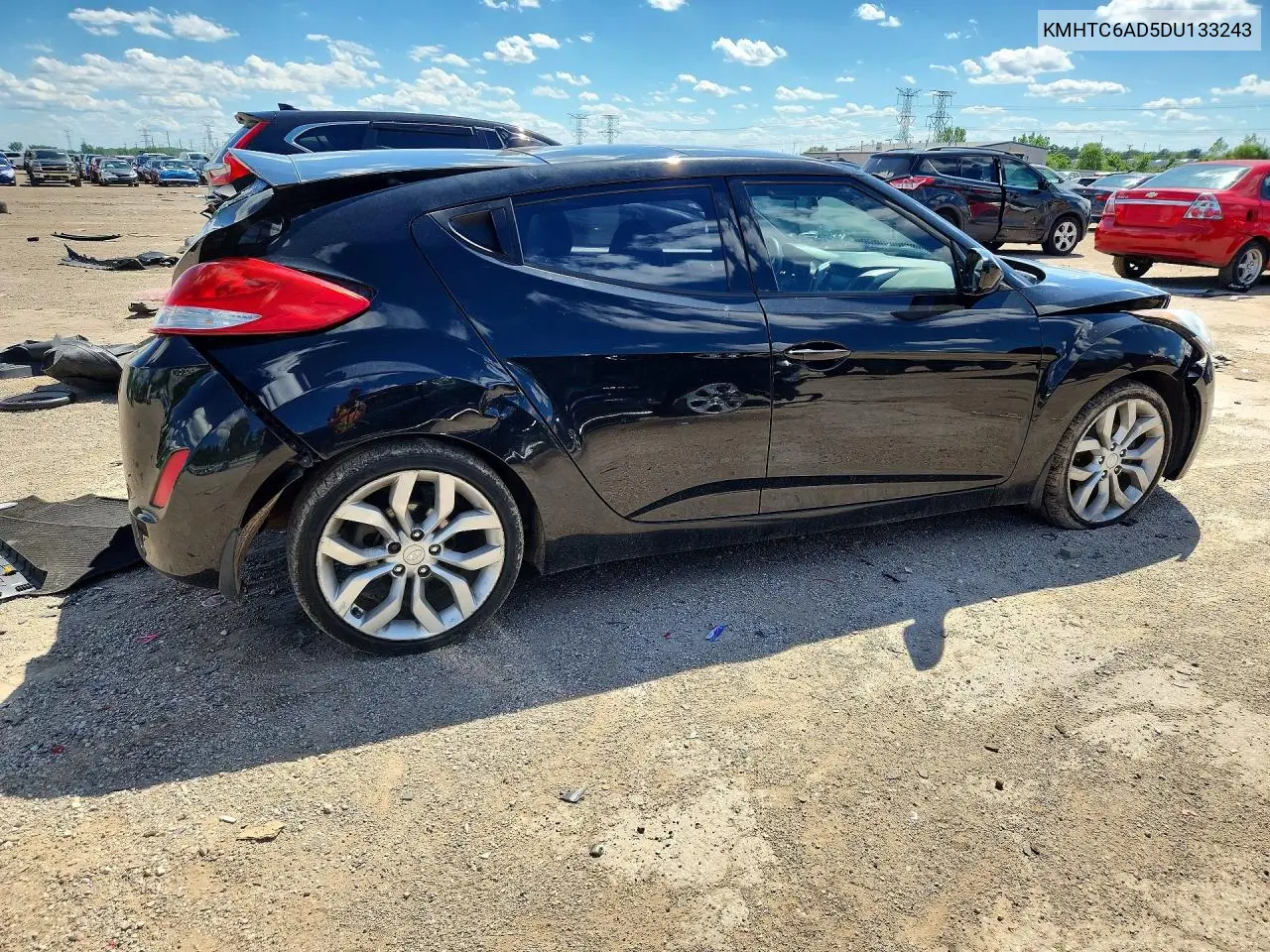 2013 Hyundai Veloster Base VIN: KMHTC6AD5DU133243 Lot: 56786546
