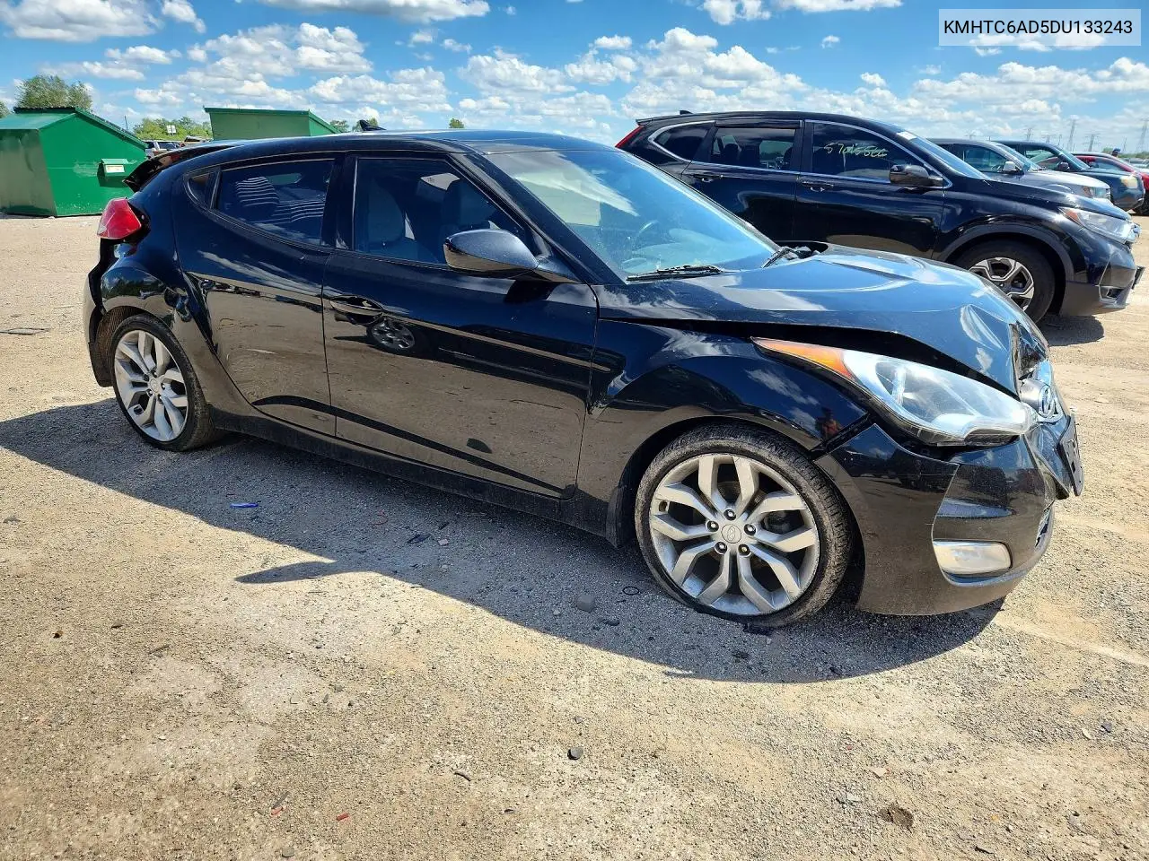 2013 Hyundai Veloster Base VIN: KMHTC6AD5DU133243 Lot: 56786546