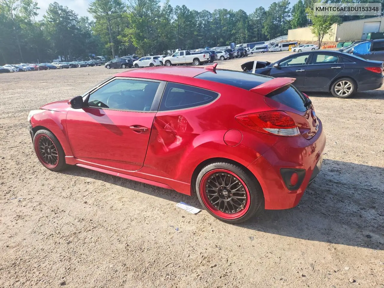 2013 Hyundai Veloster Turbo VIN: KMHTC6AE8DU153348 Lot: 57115326