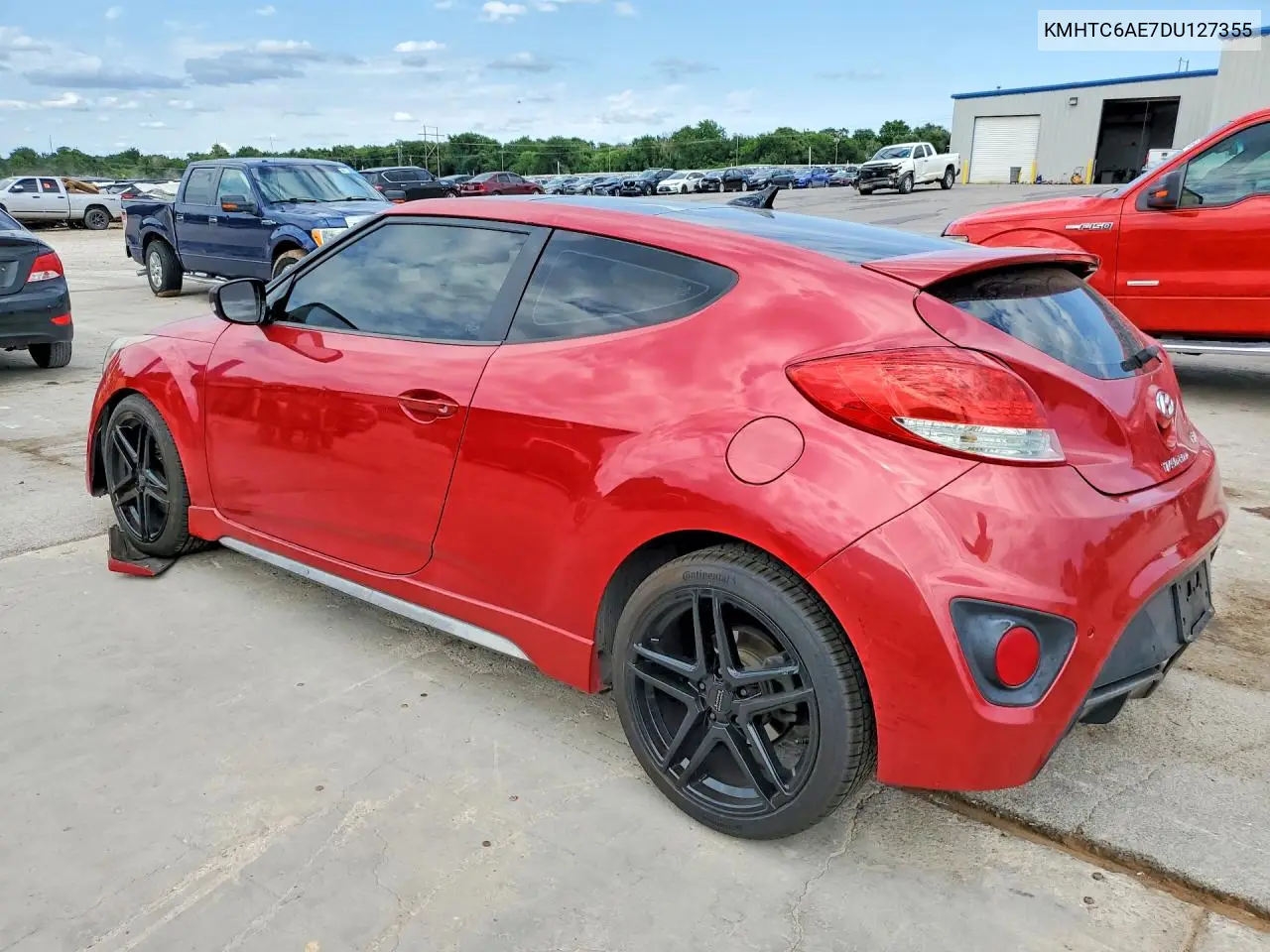2013 Hyundai Veloster Turbo VIN: KMHTC6AE7DU127355 Lot: 57240226