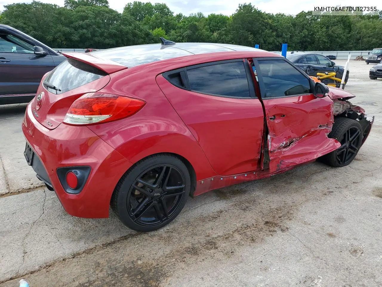 2013 Hyundai Veloster Turbo VIN: KMHTC6AE7DU127355 Lot: 57240226