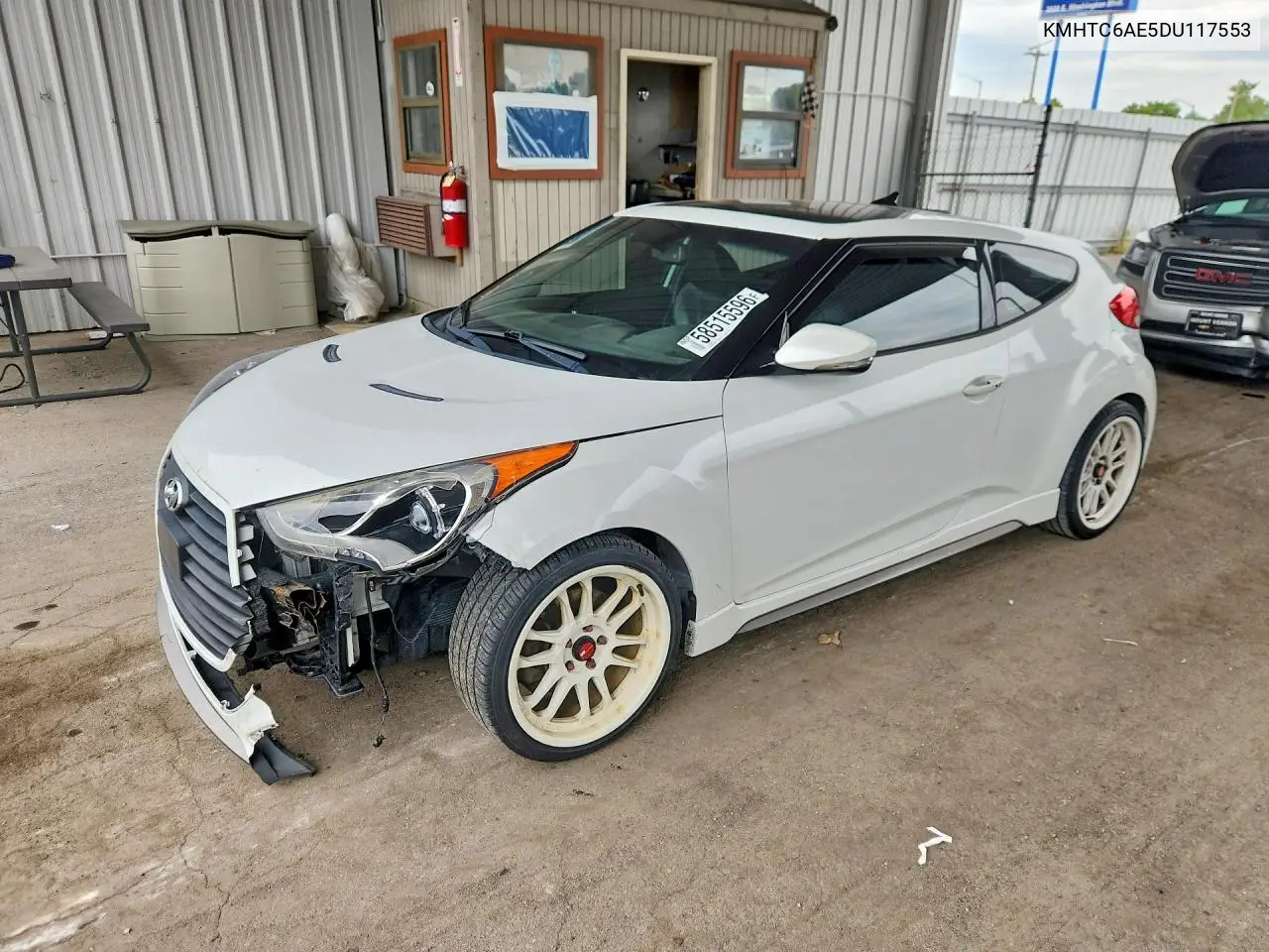 2013 Hyundai Veloster Turbo VIN: KMHTC6AE5DU117553 Lot: 58515596