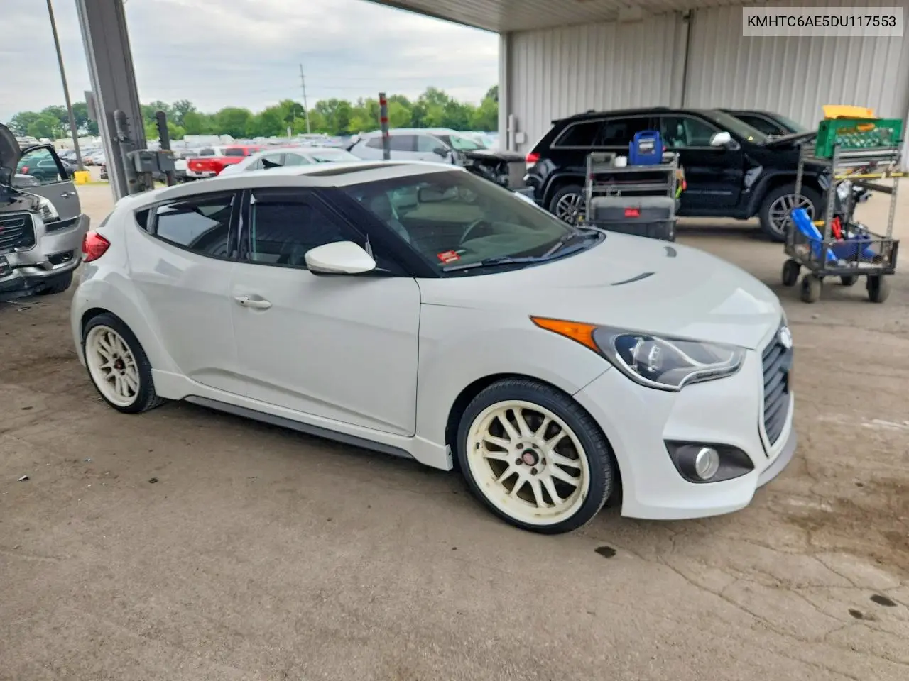 2013 Hyundai Veloster Turbo VIN: KMHTC6AE5DU117553 Lot: 58515596