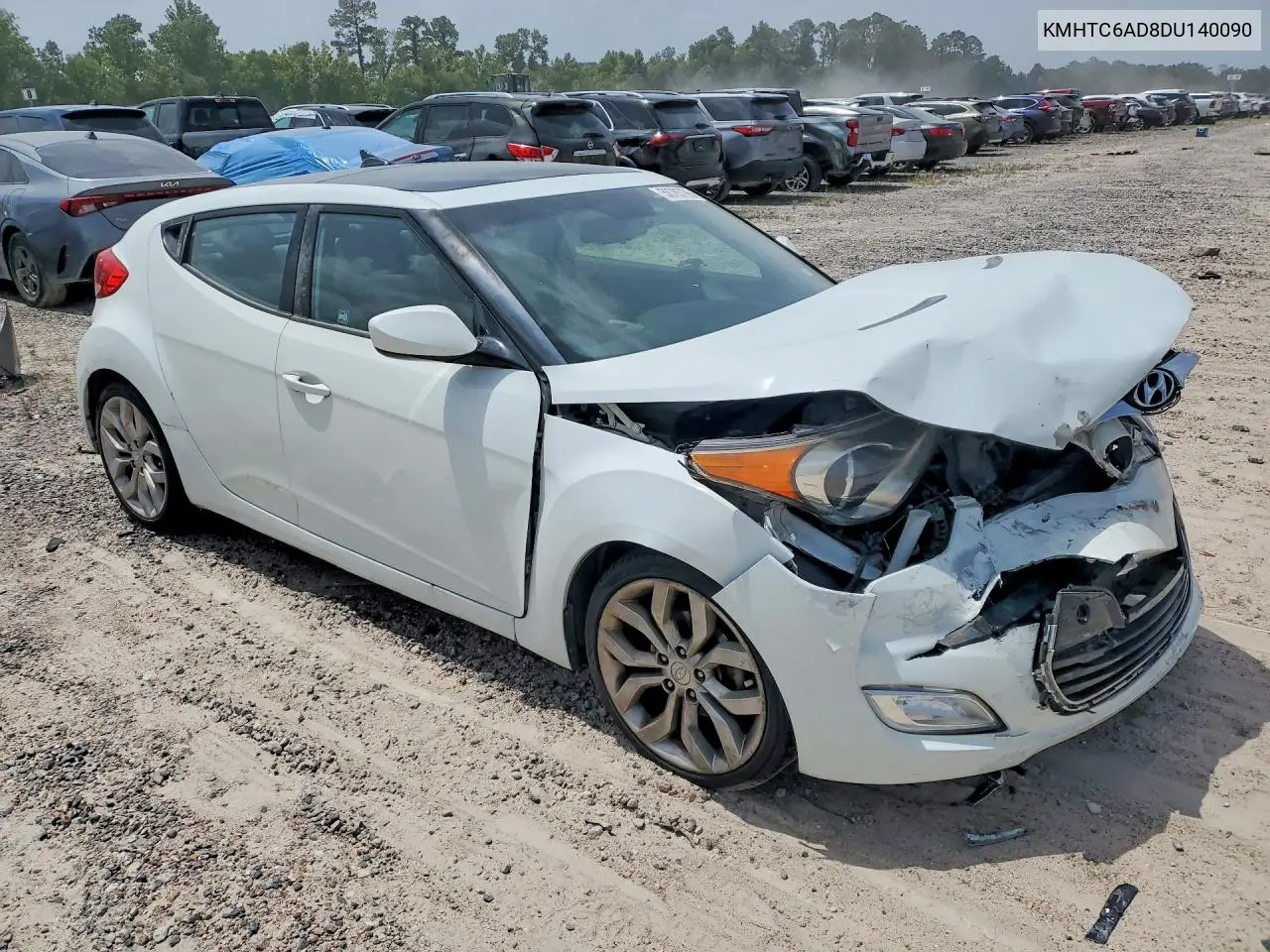 2013 Hyundai Veloster Base VIN: KMHTC6AD8DU140090 Lot: 58785706