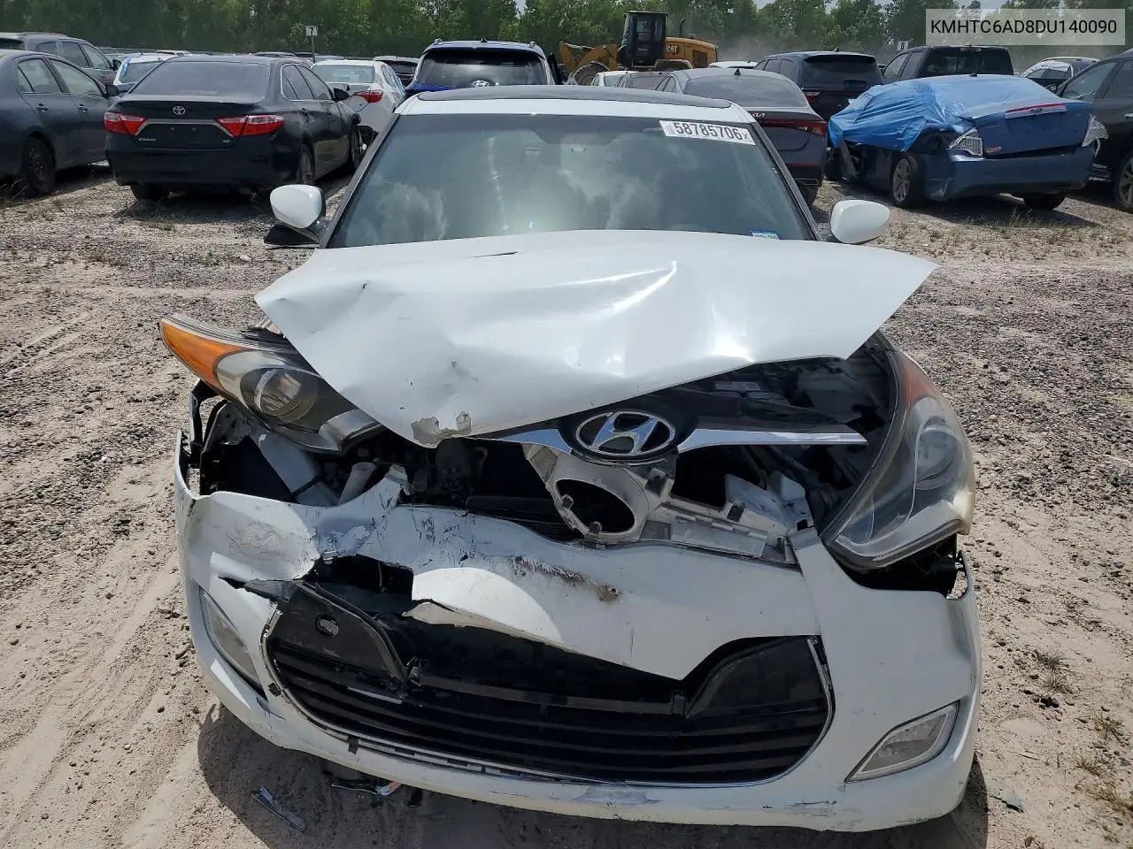 2013 Hyundai Veloster Base VIN: KMHTC6AD8DU140090 Lot: 58785706