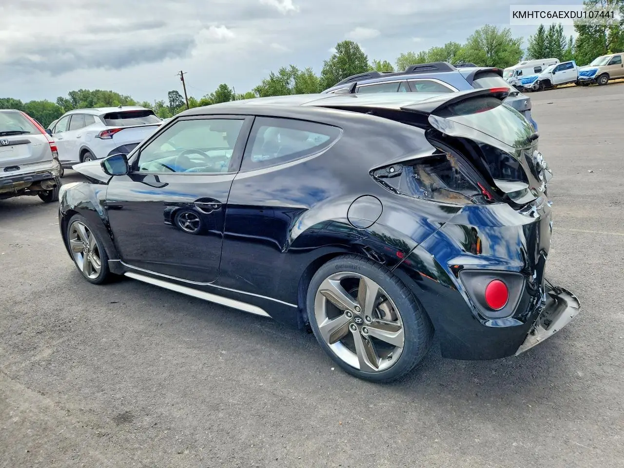 2013 Hyundai Veloster Turbo VIN: KMHTC6AEXDU107441 Lot: 58821686