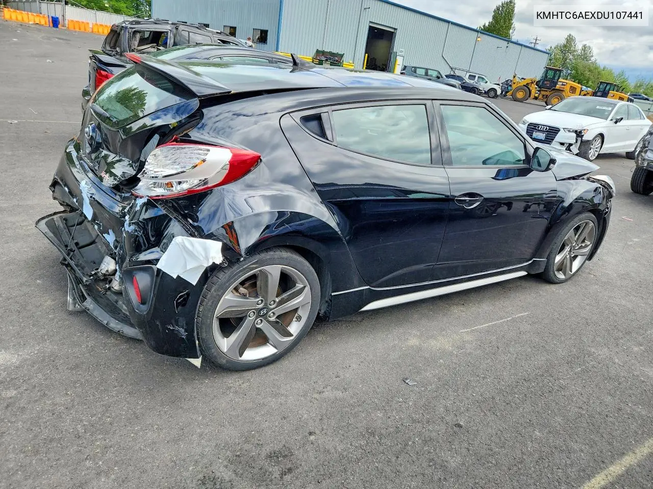 2013 Hyundai Veloster Turbo VIN: KMHTC6AEXDU107441 Lot: 58821686