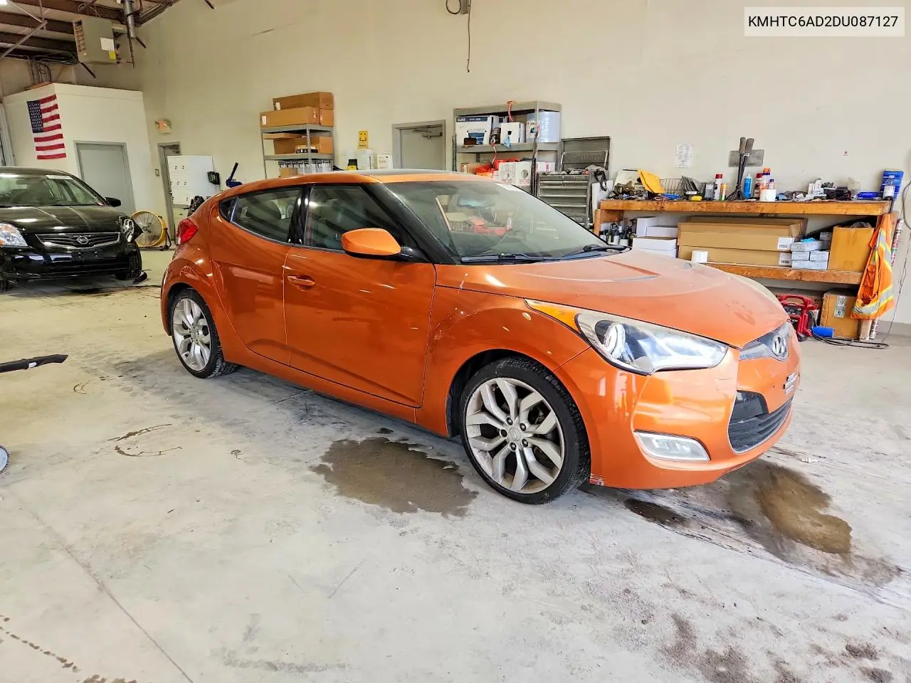 2013 Hyundai Veloster Base VIN: KMHTC6AD2DU087127 Lot: 59098646