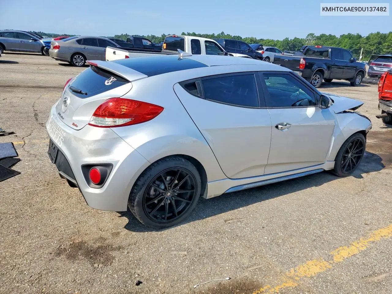 2013 Hyundai Veloster Turbo VIN: KMHTC6AE9DU137482 Lot: 59309736